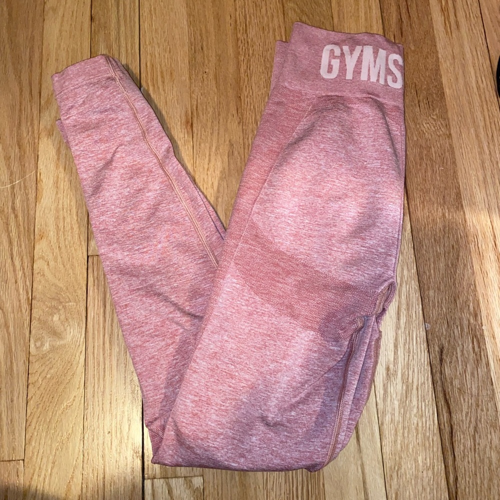 Gymshark flex high waisted leggings in pink size M